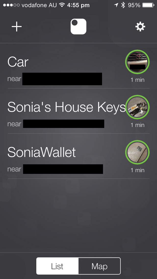 Tile app registered tiles