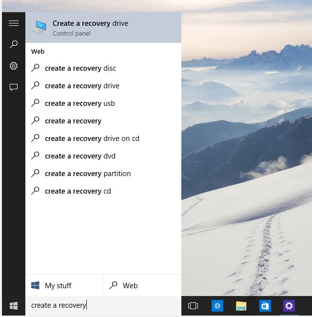 CreateRecovery