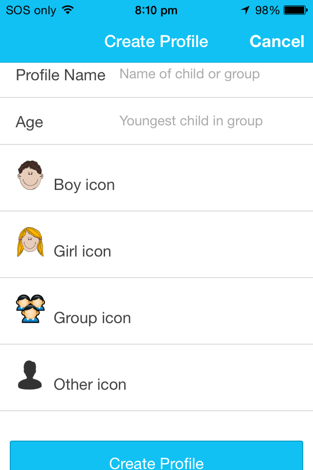 KoalaSafe Create Profile