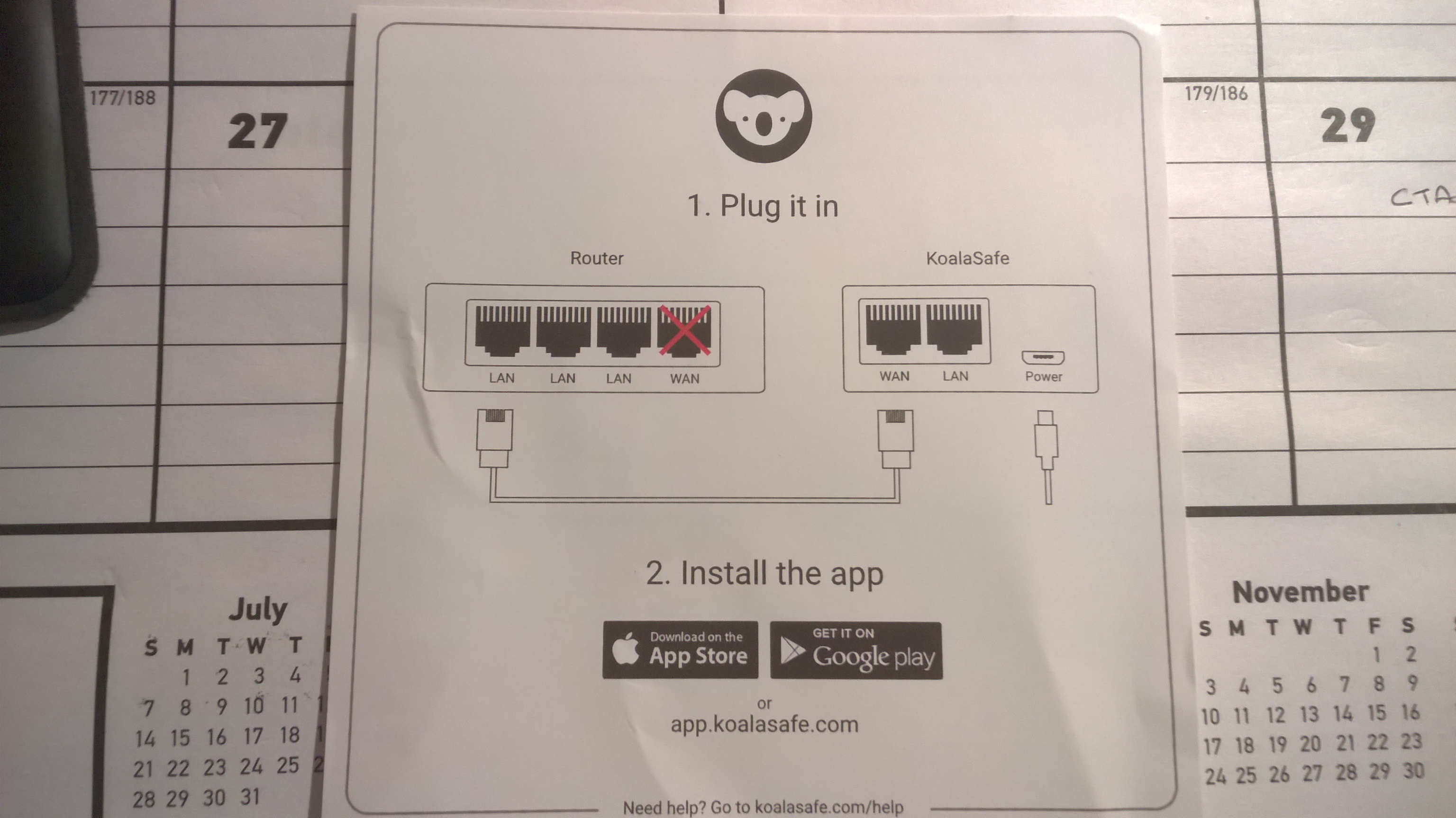 KoalaSafe Instructions